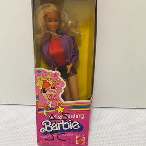 Barbie Roller Skating Vintage 1980 #1880 Mattel - w/ Skates and Original Box